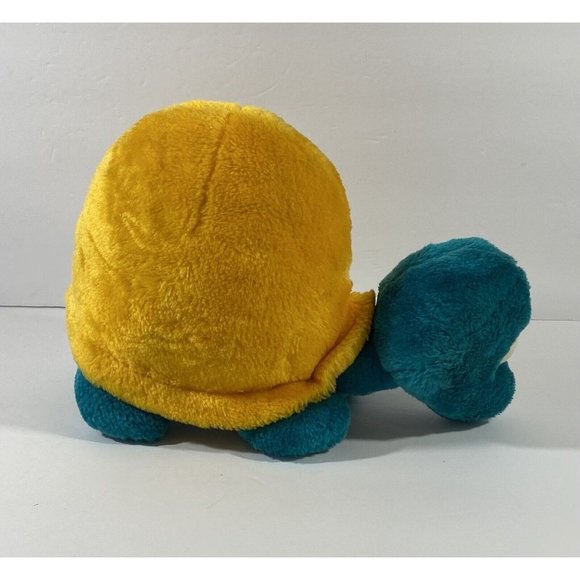 Vintage 24K Animal Crackers Cartoon Turtle Teal Yellow Plush Stuffed Animal 1994 - Picture 10 of 16